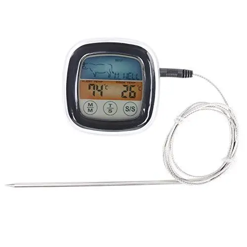Produktbild: Fleischthermometer Großer digitaler Touchscreen Kochthermometer Klare Ablesung Mikrowellenthermometer für die Küche BBQ Grill