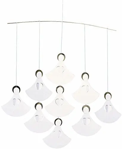Produktbild: Flensted,f085a,Angel AA8Chorus 9Mobile, Stahl, weiß/Gold,35x35cm