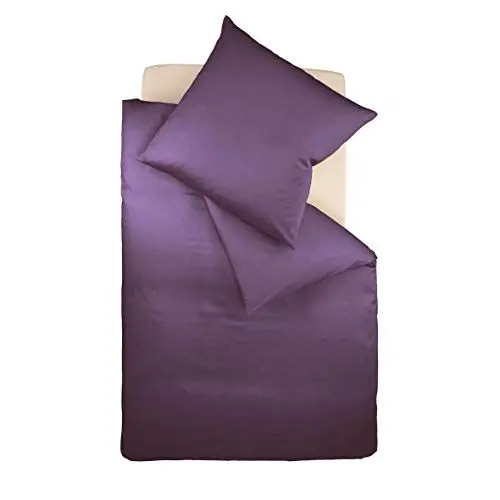 Produktbild: fleuresse Uni-Colours Bettwäsche-Set, Mako Satin, 100 Prozent Baumwolle, Fb. Lavendel, 200 x 220 cm