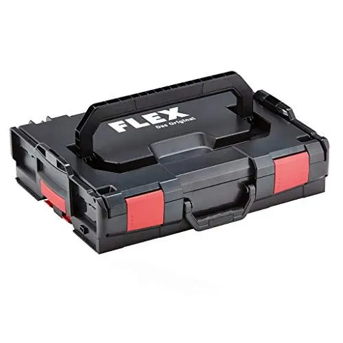 Produktbild: FLEX Transportkoffer L-BOXX TK-L 102 (Werkzeugkoffer 102, Tragebox mit 2,1 kg, Ladungsträger in Schwarz/Rot) 414077