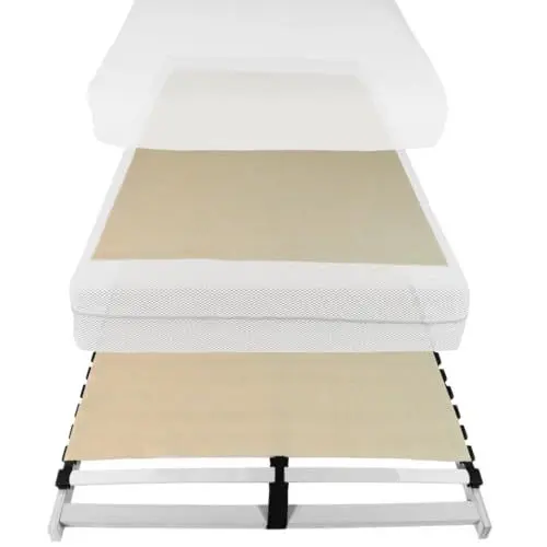 Produktbild: Topper Fixierung 120 x 200 cm Matratzen Befestigung Antirutsch Unterlage Boxspringbett Anti Rutsch Vlies statt Gurte oder Matratzenbügel, Matratzenhalter gegen Verrutschen, Topperunterlage rutschfest