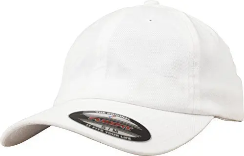 Produktbild: Flexfit Unisex 6745-flexfit Cotton Twill Dad Cap Kappe, Weiß, S-M EU