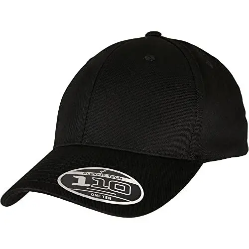 Produktbild: Flexfit Unisex 110 Curved Visor Snapback Baseballkappe, Black, one Size