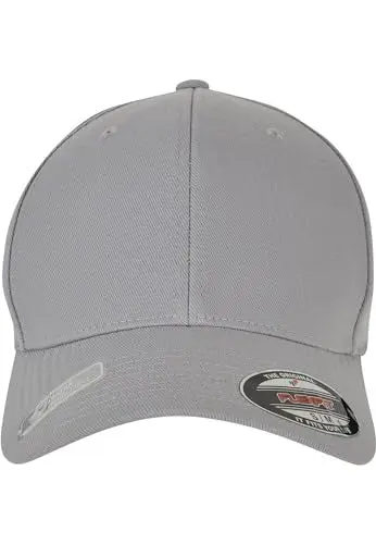 Produktbild: Flexfit Unisex 6277WR-Flexfit Wooly Combed Waterrepellent Baseballkappe, Grey, S/M