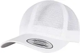 Produktbild: Flexfit Unisex 6360-360° Omnimesh Cap Baseballkappe, White, one Size