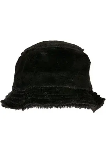 Produktbild: Flexfit Unisex Fake Fur Bucket Hat Hut, Black, One Size