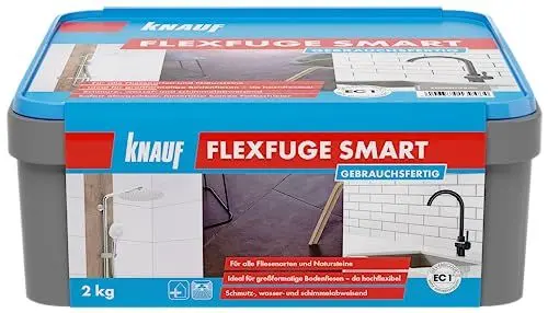 Produktbild: Flexfuge Smart 2 kg zementgrau, Gebrauchsfertige Fugenmasse für alle Fliesenarten