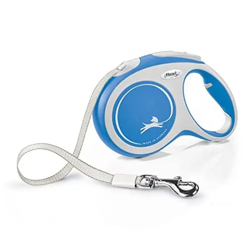Produktbild: flexi® Comfort L Gurt 5 m blau, Roll-Leine für Hunde bis 60 kg
