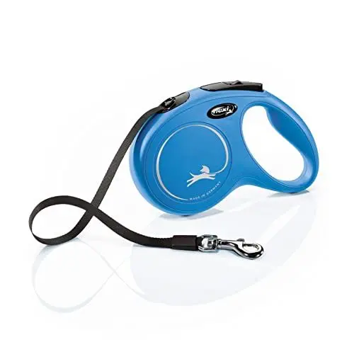 Produktbild: flexi® Classic M Gurt 5 m blau, Roll-Leine für Hunde bis 25 kg