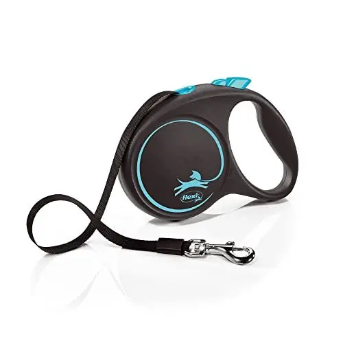 Produktbild: flexi Rollleine Design - Schwarz/Blau, Large