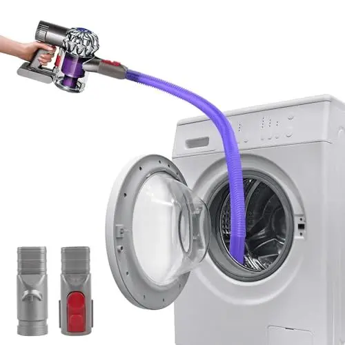 Produktbild: Flexibele Staubsauger Fugendüse für Dyson V6 V7 V8 V10 V11 V12 V15 Staubsauger Schlauchverlängerung für Dyson Zubehör, Staubsauger Ersatzschlauch, Trockner Entlüftungsflusen Entfernen, 85cm
