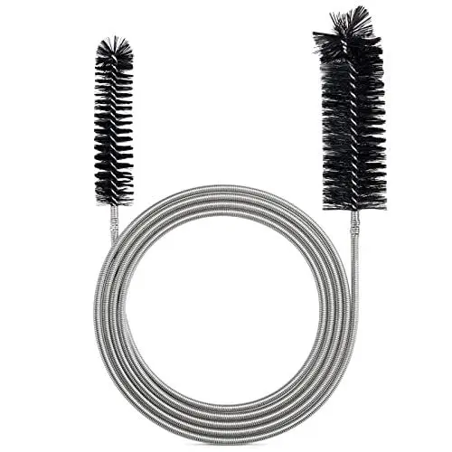 Produktbild: Flexible Futterrohr-Reinigungsbürste, schlankes Abflussloch-Reinigungswerkzeug, Schlauch-Reinigungsbürste, Schwarze Farbe, Dicker und stärker
