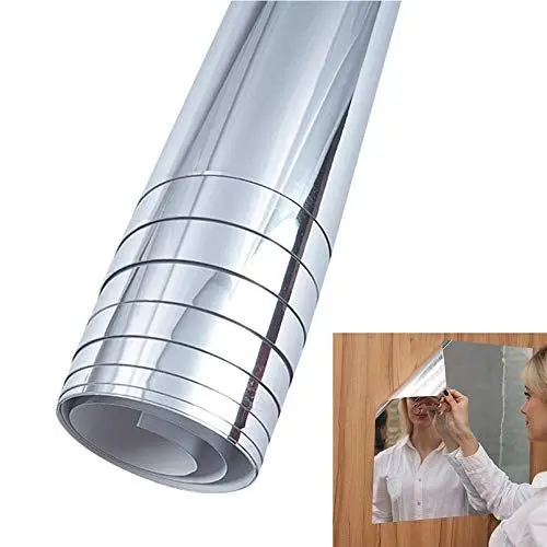 Produktbild: Flexible Spiegelfolien, 50 X 100 Cm, Spiegelfliesen für die Wand, Selbstklebend, Spiegelwandaufkleber, Selbstklebende Spiegelfliesen ohne Glas, Wandklebespiegel für Badezimmer, Schlafzimmer,(#1)