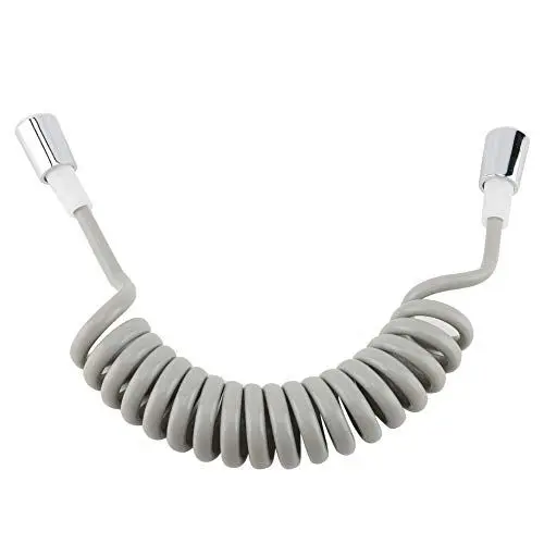 Produktbild: Flexibler Teleskop-Brauseschlauch, 2 M Feder Flexibler ABS-Feder-Ersatz-Brauseschlauch für Wasserinstallation WC Bidet Sprühpistole Badezimmer(grau)