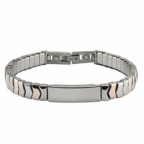 Produktbild: Flexibles Dynamic Power Kupfer Magnetarmband Energetix 4you 1781 Cu Rosegold Silber gravierbar Magnetix Boulevard 1232