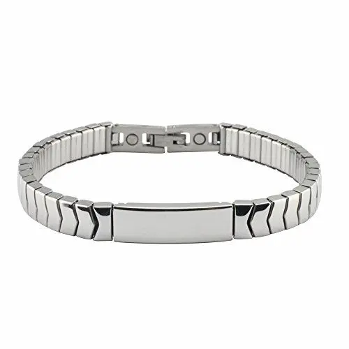 Produktbild: Flexibles Edelstahl Kupfer Magnetschmuck Armband ENERGETIX 4you 183 Cu MAGNETIX Cube Retro Flexi 439 M