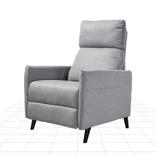 Produktbild: FLEXISPOT Sessel Wohnzimmer Relaxsessel mit liegefunktion verstellbare Rückenlehne- Verstellbarer TV Sessel, Fernsehsessel mit liegefunktion, 125° -160° verstellbare Rückenlehne – Relax Sessel (Grau)