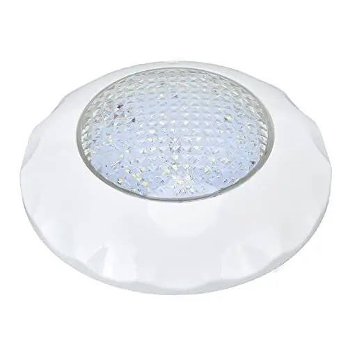 Produktbild: flexman AC 12V 9W LED Poolleuchte, 9,1 Zoll IP68 Wasserdichte Schwimmbadleuchte, 6500K Weißes Licht, Wandmontierte Unterwasserleuchte für Außenhöfe, Schwimmbäder Unter Wasser