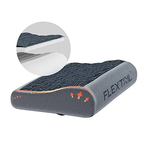 Produktbild: FLEXTAILGEAR Ultralight Kompakt Aufblasbares Luftkissen, Komprimierbar Outdoor Camping Kissen,Tragbar Reisekissen, Komfortables ergonomisches Kopfkissen für Camping Reise