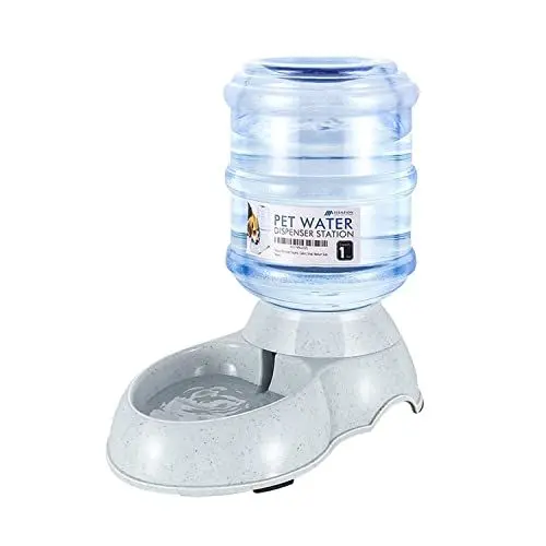 Produktbild: Flexzion Automatischer Wasserspender für Katzen und Hunde, Automatisierte Auffüllung Wassertränke für Haustiere, Hundenapf Wasserbrunnen Trinkbrunnen Trinkflasche für Kleintiere 3,8L