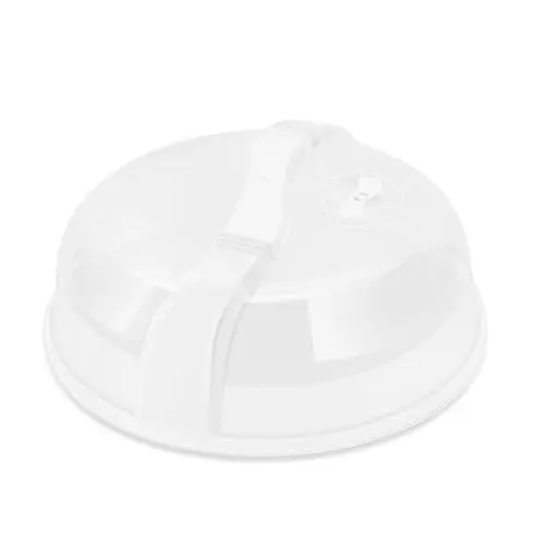 Produktbild: Flexzion Mikrowellenabdeckung transparente Mikrowellenabdeckhaube mit einstellbarem Dampfentlüftungsloch, BPA-freier, transparenter Anti-Spritz Schutz Kunststoffdeckel, 26 cm