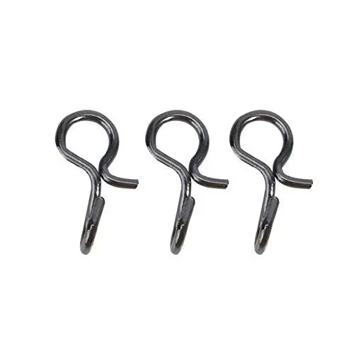 Produktbild: Fliegen Snap, Fliegenfischen Snap, 50PCS Fliegenfischer-Karabinerhaken, Fliegenfischer-Hakenclips, Edelstahl-Fliegenhaken-Köder Schnappfischer-Druckknöpfe zum Aufhängen von Ködern, Haken(S)