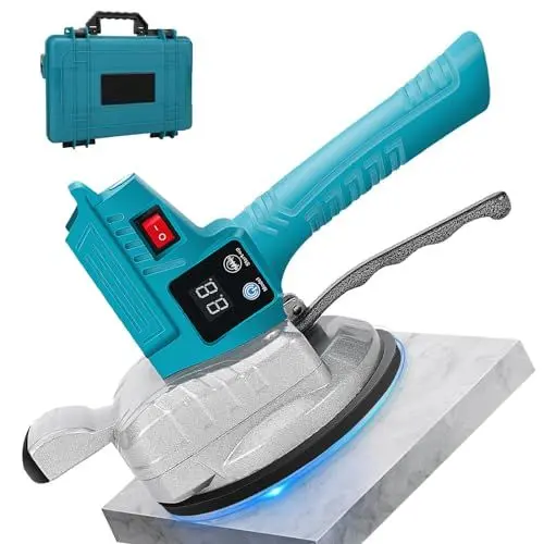 Produktbild: Fliesenleger Vibrationsgerät für Maki-ta18v,Fliesenvibrations Maschine,6 stuftige Einstellbare Geschwindigkeit, 15.5 cm Saugnapf, 100 kg Kapazität, geeignet für 47 * 47 Zoll und darunter