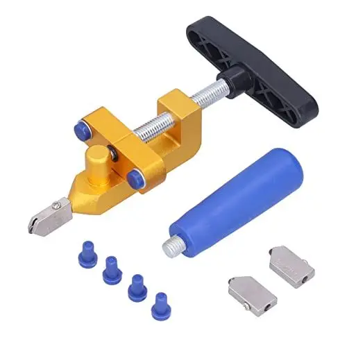 Produktbild: Fliesenschneider-Werkzeug, Manueller Glasfliesenschneider, Aluminiumlegierung, Hand-Glasspiegel-Schneidwerkzeug, Manueller Fliesenschneider, Glasschneidewerkzeug für