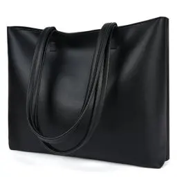 Produktbild: Flintronic Damen Henkeltaschen, Handtasche Damen, PU-Leder-Handtasche mit Reißverschlussfach, Große Schultertasche PU Leder Tote Shopper Bag für College, Schule, Arbeit, Alltag, Reisen-38*30*10.5cm