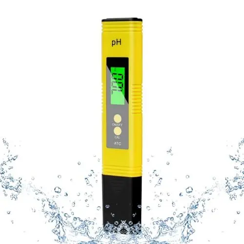 Produktbild: flintronic PH-Messgerät, PH-Tester, PH-Wasserqualitätstester, Wasserqualitätsmessgerät, LCD-Display mit Hintergrundbeleuchtung, 0-14 pH-Messbereich-±0,1 pH-Genauigkeit, für Schwimmbad, Spa
