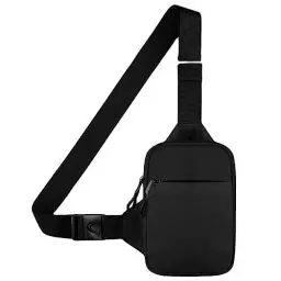 Produktbild: flintronic Sling Bag, Wasserdichte Brusttasche für Damen und Herren, Mini Atmungsaktive Crossbody Umhängetasche mit Reißverschluss, Leichter Schulterrucksack für Reisen Wandern Radfahren Camping