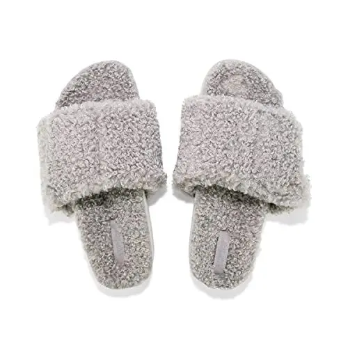 Produktbild: flip*flop Damen poolcurly Velcro Hausschuh, lt.Grey, 36 EU