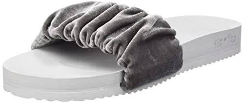 Produktbild: flip*flop Damen poolgentle Velvet Hausschuh, lt.Grey, 36 EU