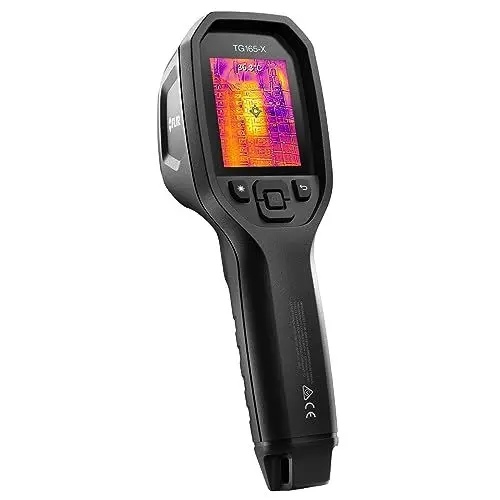 Produktbild: FLIR TG165-X Thermal Imaging Camera with Bullseye Laser: Commercial Grade Infrared Camera for Building Inspection, HVAC and Electrical
