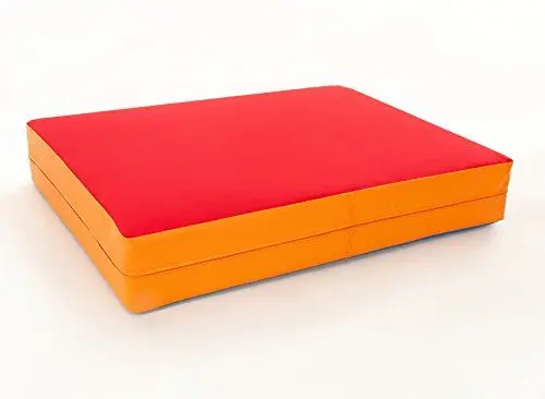 Produktbild: FLIXi Hüpfmatratze - ab 1 Jahre - Turn Matte für Kinder - Spiel Matratze zum Toben - Hüpfen - Balancieren Rot/Orange