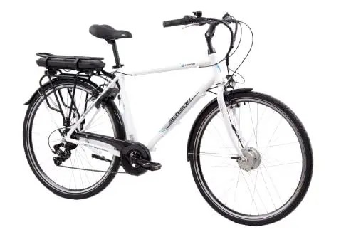 Produktbild: F.lli Schiano E-Moon, E Bike für die Stadt 28 Zoll, 36V 13Ah Abnehmbarer Akku, Motor 250W 40Nm, City Ebike für Herren/Damen, Weiss