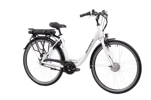 Produktbild: F.lli Schiano E-Moon, E Bike für die Stadt 28 Zoll, 36V 13Ah Abnehmbarer Akku, Motor 250W 40Nm, City Ebike für Herren/Damen, Weiss