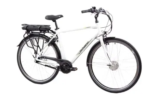 Produktbild: F.lli Schiano E-Moon, E Bike für die Stadt 28 Zoll, 36V 13Ah Abnehmbarer Akku, Motor 250W 40Nm, City Ebike für Herren, Weiss