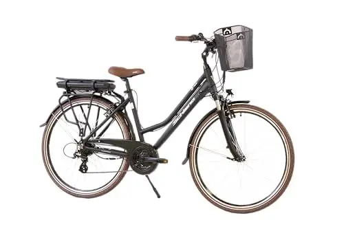 Produktbild: F.lli Schiano E-Ride, E Bike Trekking 28 Zoll, 36V 10.4Ah Abnehmbarer Akku, Motor 250W 40Nm, Trekking EBike für Herren/Damen, Schwarz