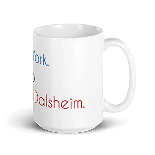 Produktbild: Flörsheim - Dalsheim Becher | Kaffee-Becher Tee-Becher Tasse mit lustigem Spruch: New York. Rio. Flörsheim - Dalsheim.