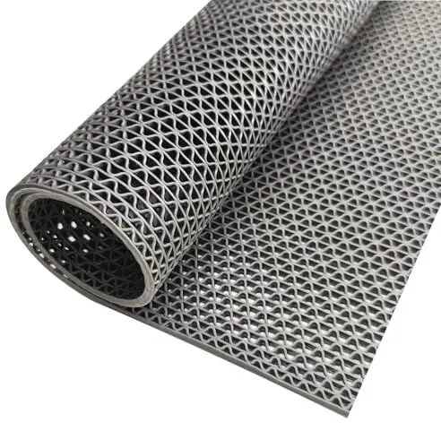 Produktbild: Floordirekt Z-Mat 120 x 150 cm, Grau - PVC Bodenmatte für Nasszonen - Meterware - Drainage-Wirkung - Rutschsicher - Antibakteriell - Saunaläufer Duschmatte Bodenrost Antirutschmatte