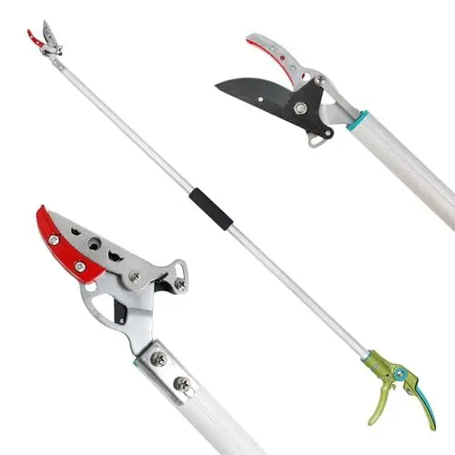 Produktbild: FLORA GUARD 1.3m Baumschere mit Feststellvorrichtung, schneidet Äste mit einem Durchmesser von bis zu 1/2 Zoll,leichter Früchtepflücker mit 180-Grad-drehbarem Griff
