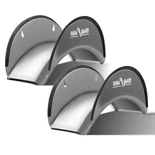 Produktbild: FLORA GUARD 2 Stück Schlauchhalter Metall,Gartenschlauchhalter, Wandschlauchhalter korrosionsbeständige Schlauchhalterung und rostfreies Schlauchgestell mit Schrauben und Dehnschraube