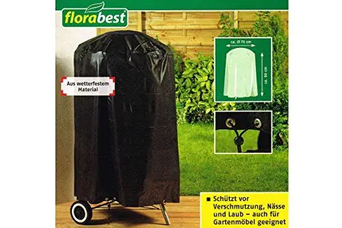 Produktbild: Florabest® Grill Schutzhülle - Schwarz - Wetterfest (ca. Ø70 x 90)