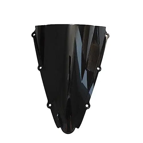 Produktbild: FLORENTER Windschild Motorrad Double Bubble Windschutzscheibe Windschutz Verkleidung Für Für YZF R1 Für YZF-R1 2000-2001 Schwarz Deflector