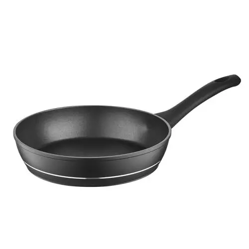 Produktbild: Florina Aluminium Bratpfanne 26 cm Durchmesser I Universalpfanne DELUX Antihaftbeschichtet I Anti-Kratz Pfanne mit Induktionsboden I Geeignet für Induktionsherd, Gasherd, Elektroherd (Schwarz)