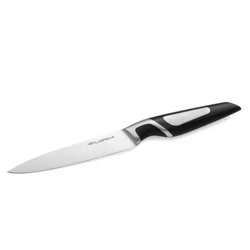 Produktbild: FLORINA Universalmesser 12,5 cm | Küchenmesser PROFESSIONAL | Messer mit Ergonomischen Griff & Antirutsch-Beschichtung | Messer aus Rostfreiem Stahl | Spülmaschinengeeignet