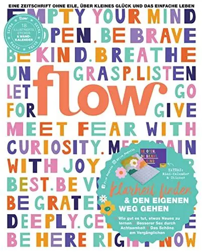 Produktbild: Flow Nummer 63 (1/2022): Eine Zeitschrift ohne Eile, über kleines Glück und das einfache Leben