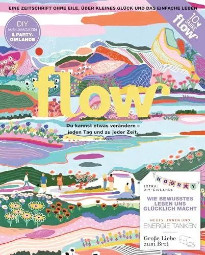 Produktbild: Flow Nummer 72 (2/2023): Eine Zeitschrift ohne Eile, über kleines Glück und das einfache Leben