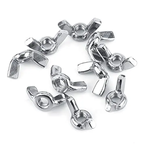 Produktbild: Flügelmutter, Din315 Ss316 Edelstahl 10 Stück M3 M4 M5 M6 M8 Flügelmuttern-Hardware-Set, Flügelmutter M5 (M5)